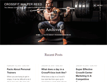 Tablet Screenshot of crossfitwalterreed.com